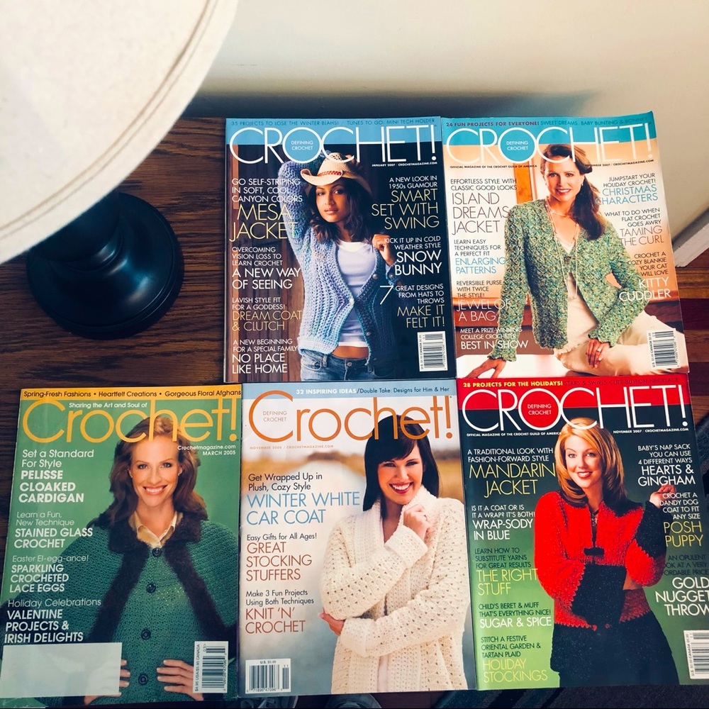 5 Crochet! Magazines - Very good condition!!